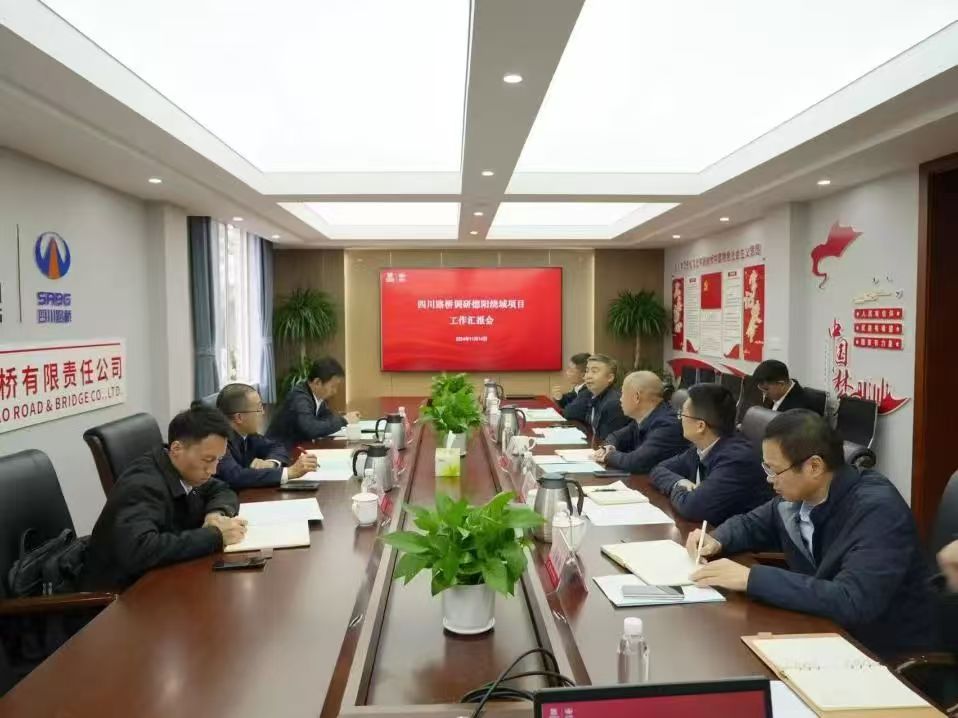 四川路橋黨委副書記、副董事長、總經(jīng)理羊勇率隊到直屬企業(yè)調(diào)研