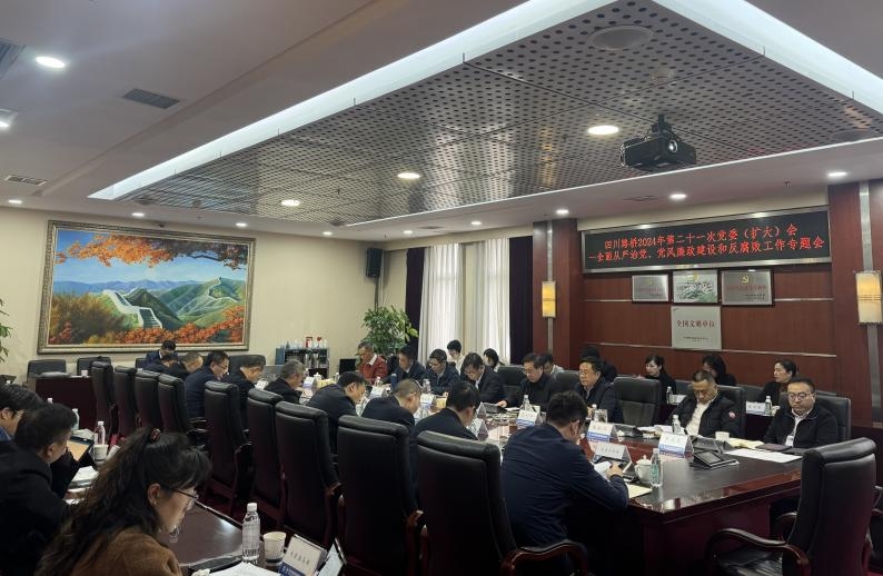 四川路橋召開2024年全面從嚴治黨暨黨風(fēng)廉政建設(shè)和反腐敗工作專題黨委會